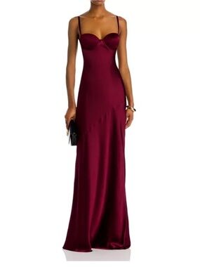 NWT L'AGENCE Sayla Bias-cut Silk Gown